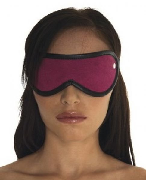 Augenmaske Velours rosa