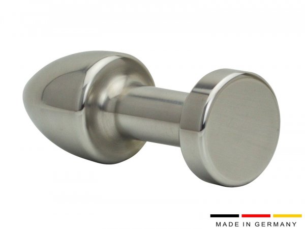 Schlanker Buttplug Edelstahl 35 mm mit und ohne Kristall