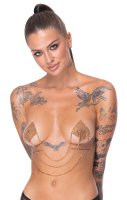 Vorschau: Glitzer-Nippelsticker mit Ketten