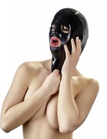 Vorschau: Latex Kopfmaske in schwarz