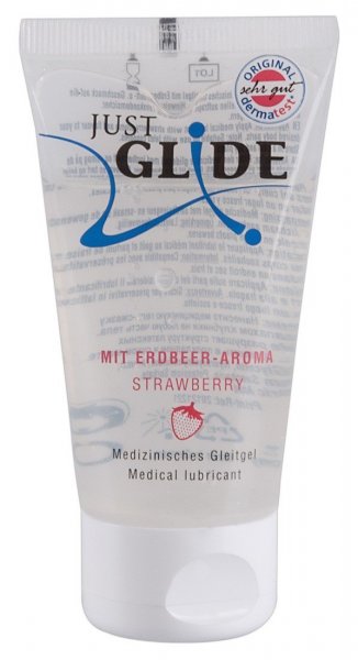 Just Glide Erdbeere Gleitgel mit Aroma