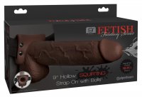 Vorschau: 9&quot;&quot; Hollow Squirting Strap-on with Balls