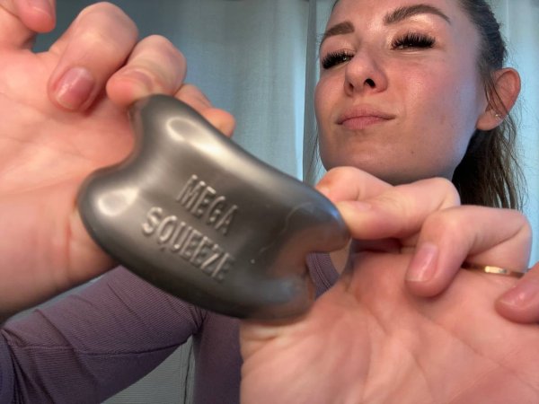 Oxballs MEGA SQUEEZE Ballstretcher rot Einzelstück