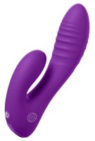 Vorschau: Mini-Rabbitvibrator Secret Lover violett – Produktansicht mit Rillen