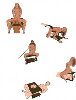 Vorschau: Sexhocker mit Zubehör BDSM Möbel