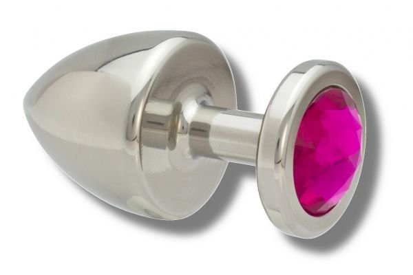 Buttplug Edelstahl 40mm pink