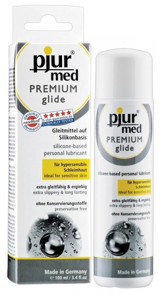 Pjur med Premium glide Latexkondomsicher