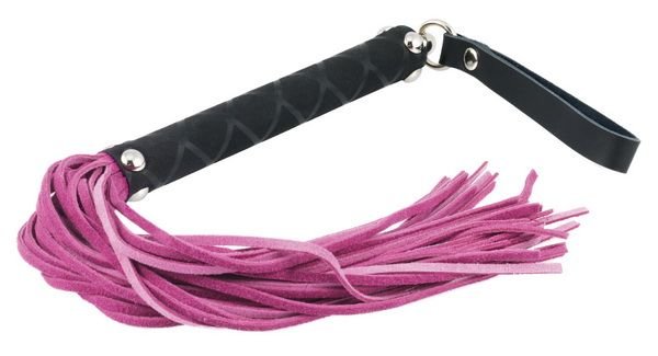 Peitsche Velours rosa