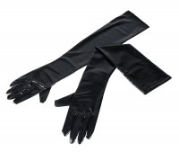 Vorschau: Schwarze, extra lange Handschuhe aus Wetlook