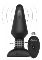 Vorschau: Analvibrator Rimming XL schwarz – mit Fernbedienung und Funktionsdarstellung