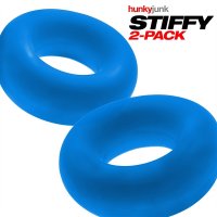Vorschau: STIFFY 2er-Pack Bullen-Cockringe - Teal Ice