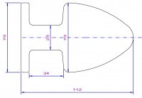 Vorschau: Buttplug Edelstahl 70 mm