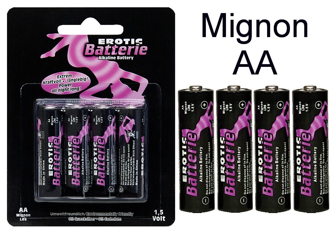 Erotic Battery 4 er Set Mignon AA