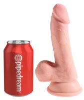 Vorschau: Triple Density Naturdildo mit Hoden 14 cm, Ø 3,9 cm