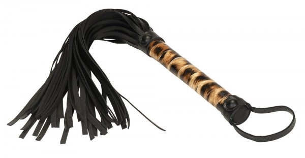 Leopard Wilde Leidenschaft – Leopard Print Bondage-Set mit Flogger